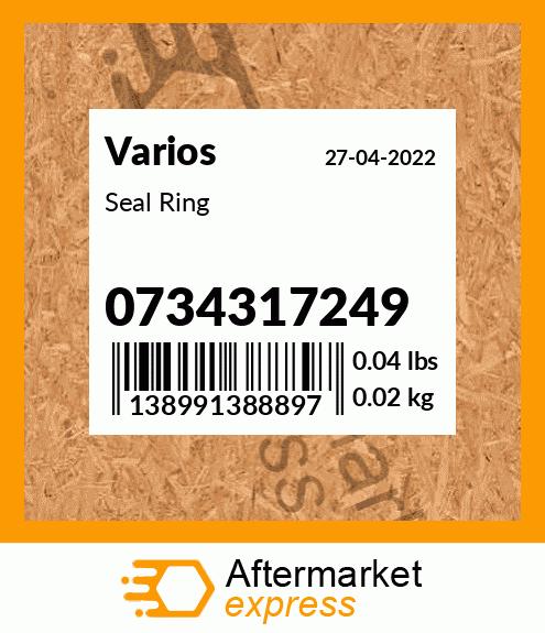 Spare part 0734317249 + Seal Ring