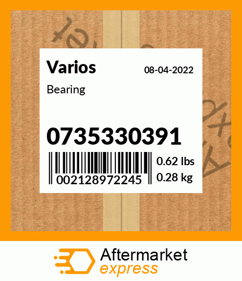 Spare part 0735330391 + Bearing