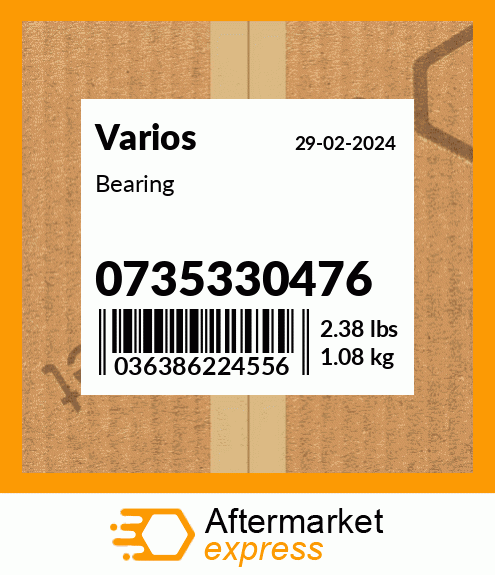 Spare part 0735330476 + Bearing