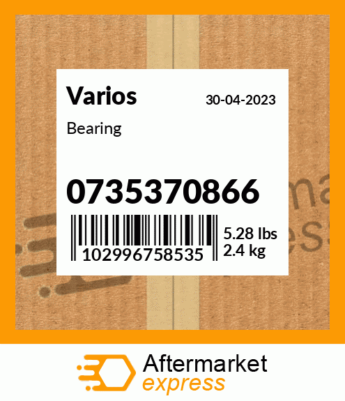 Spare part 0735370866 + Bearing