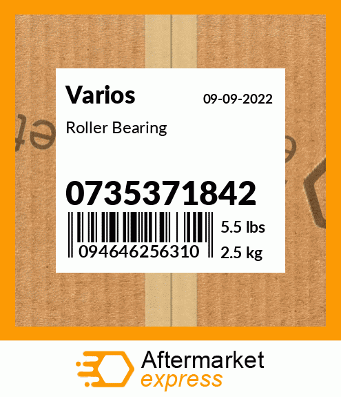 Spare part 0735371842 + Roller Bearing