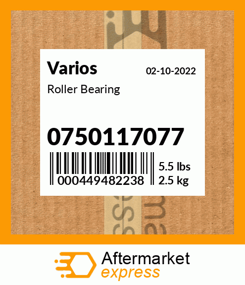 Spare part 0750117077 + Roller Bearing