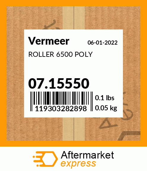 Spare part 07.15550 + ROLLER 6500 POLY