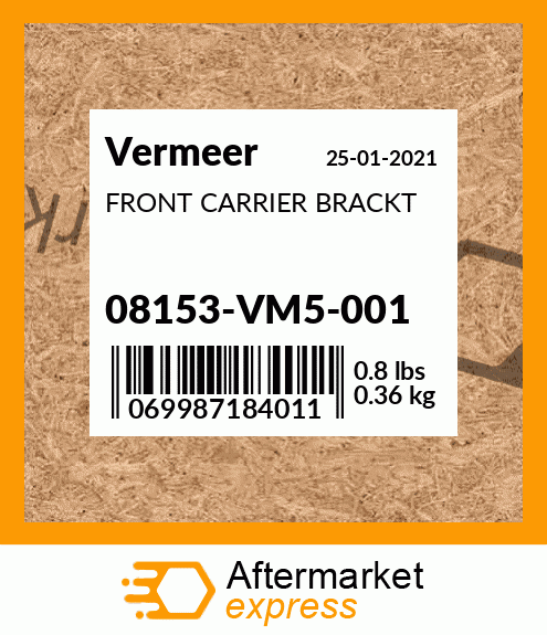 Spare part 08153-VM5-001 + FRONT CARRIER BRACKT