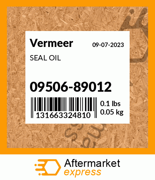 Spare part 09506-89012 + SEAL OIL