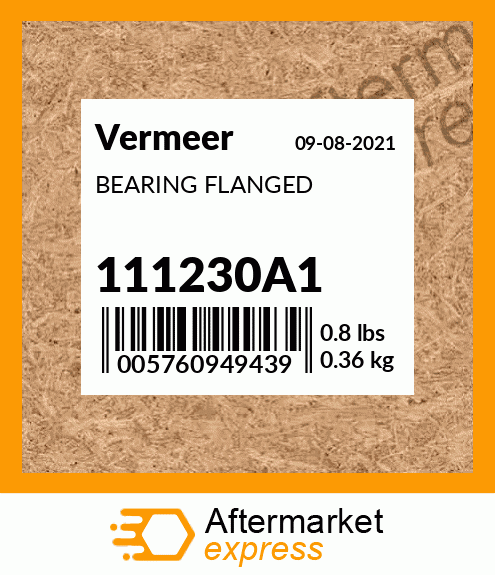 Spare part 111230A1 + BEARING FLANGED