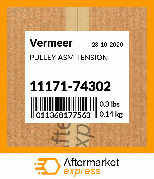 Spare part 11171-74302 + PULLEY ASM TENSION