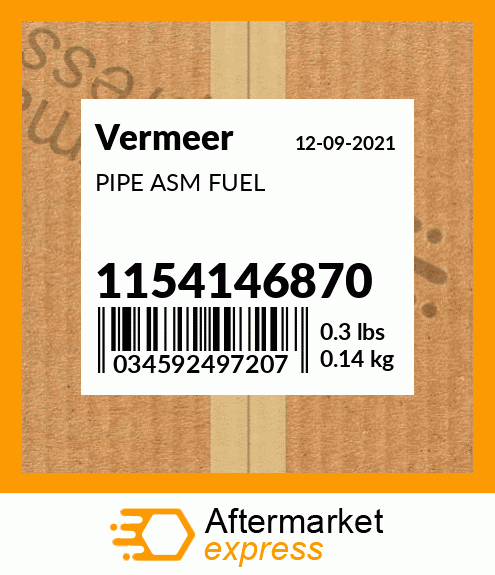 Spare part 1154146870 + PIPE ASM FUEL