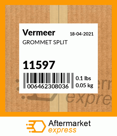 Spare part 11597 + GROMMET SPLIT