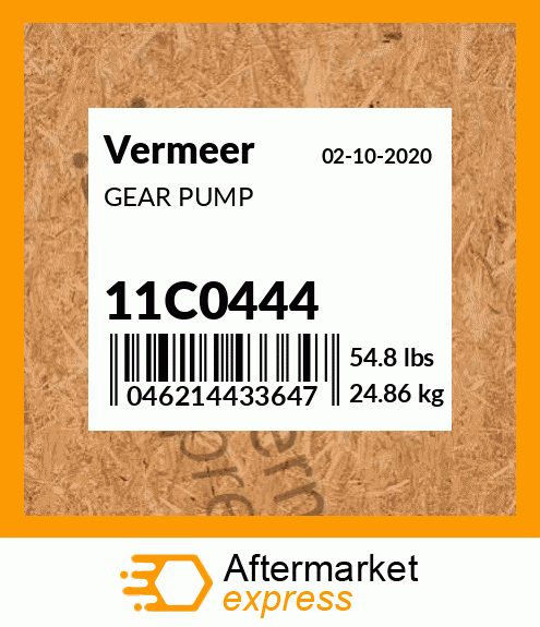 Spare part 11C0444 + GEAR PUMP