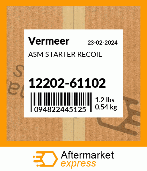 Spare part 12202-61102 + ASM STARTER RECOIL