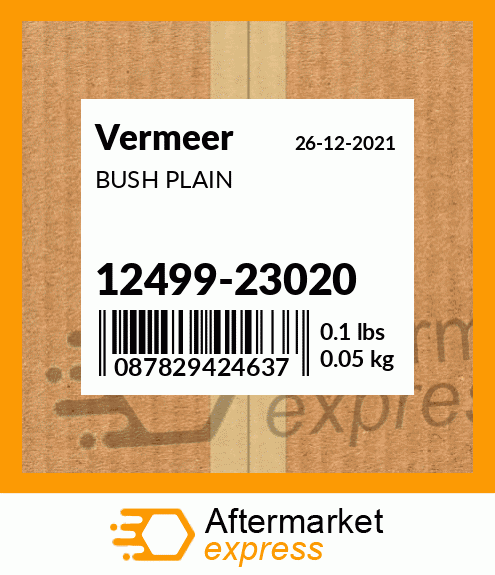 Spare part 12499-23020 + BUSH PLAIN