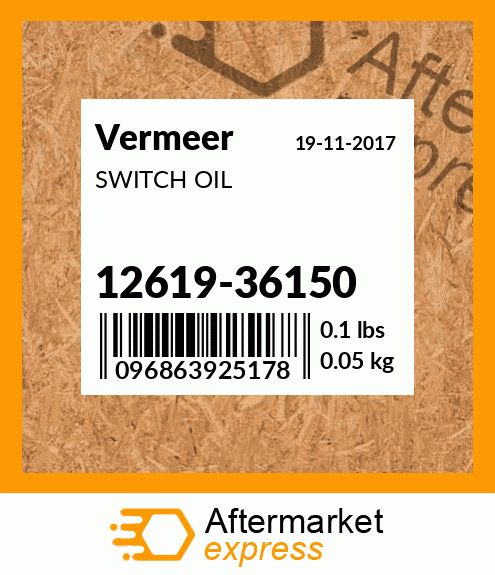 Spare part 12619-36150 + SWITCH OIL