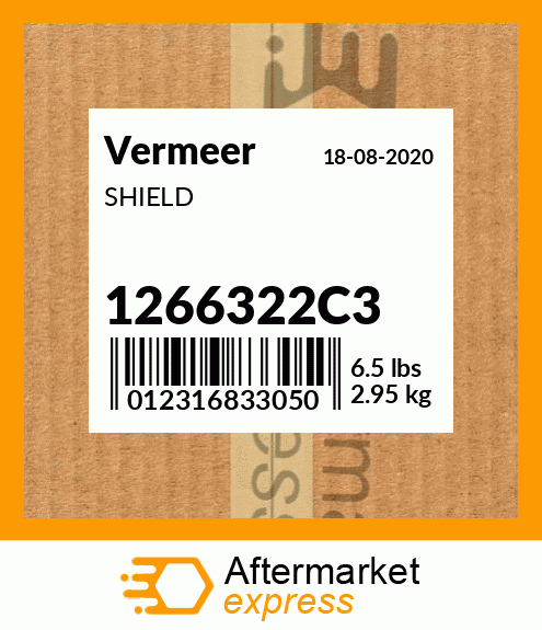 Spare part 1266322C3 + SHIELD