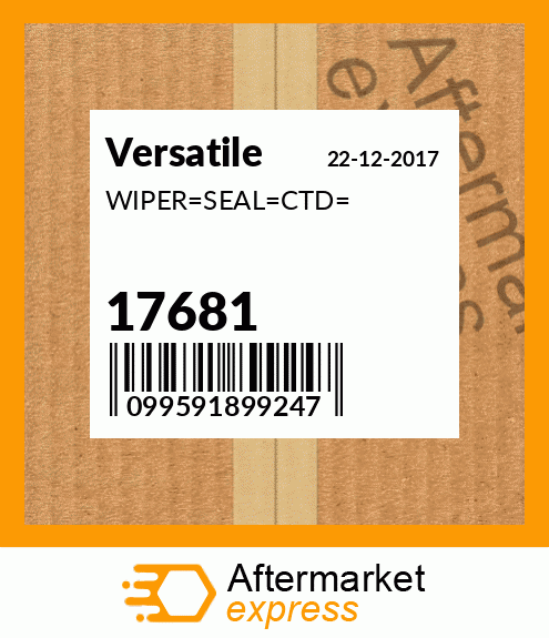 Spare part 17681 + WIPER_SEAL_CTD_