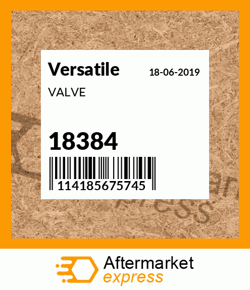 Spare part 18384 + VALVE