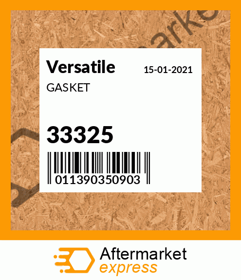 Spare part 33325 + GASKET