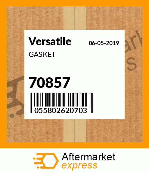 Spare part 70857 + GASKET