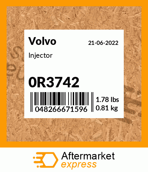 Spare part 0R3742 + Injector