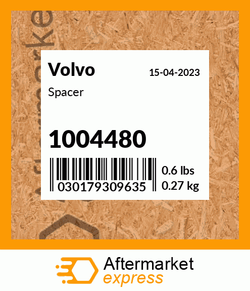 Spare part 1004480 + Spacer