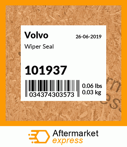 Spare part 101937 + Wiper Seal