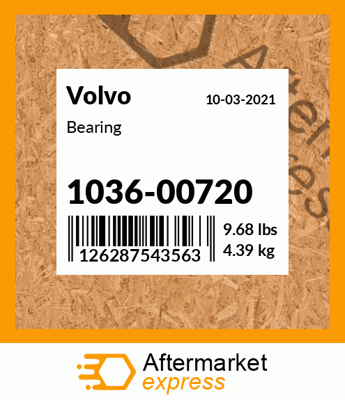 Spare part 1036-00720 + Bearing