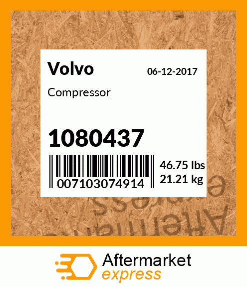 Spare part 1080437 + Compressor