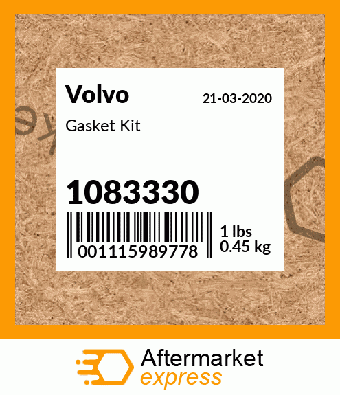 Spare part 1083330 + Gasket Kit