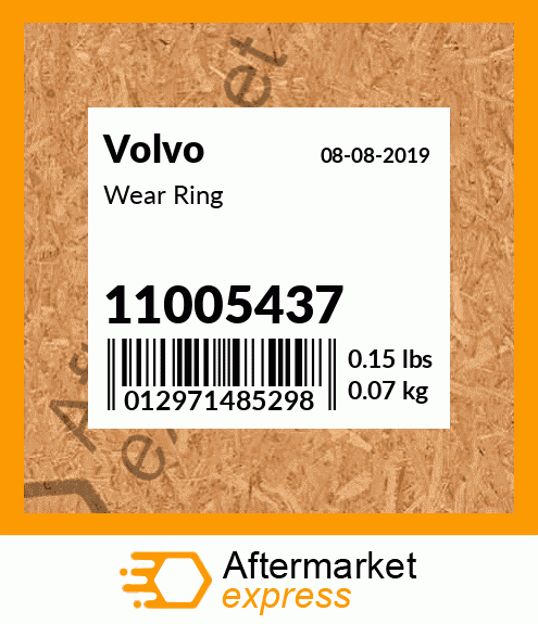 Spare part 11005437 + Wear Ring