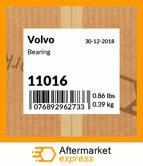 Spare part 11016 + Bearing