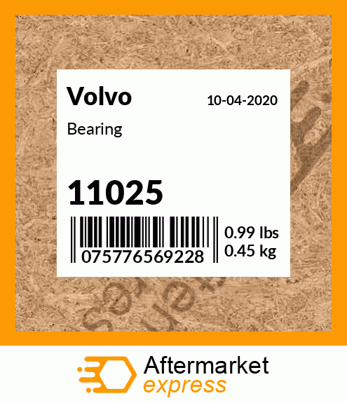 Spare part 11025 + Bearing