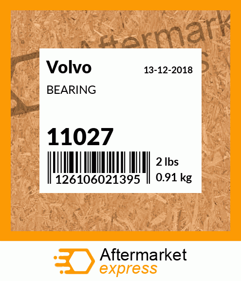 Spare part 11027 + BEARING