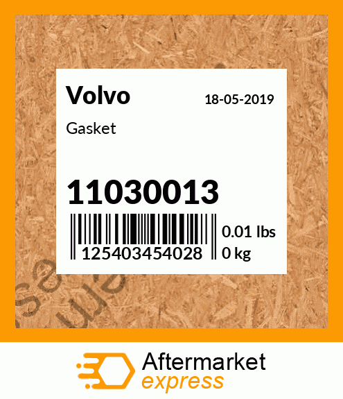 Spare part 11030013 + Gasket