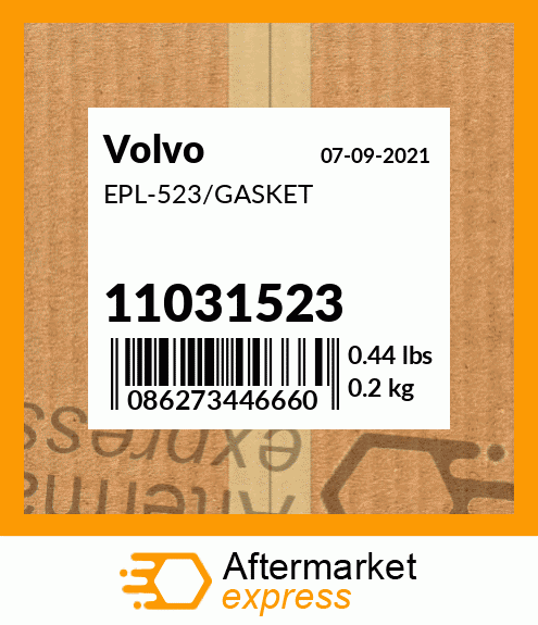 Spare part 11031523 + EPL-523/GASKET