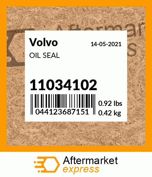 Spare part 11034102 + OIL SEAL