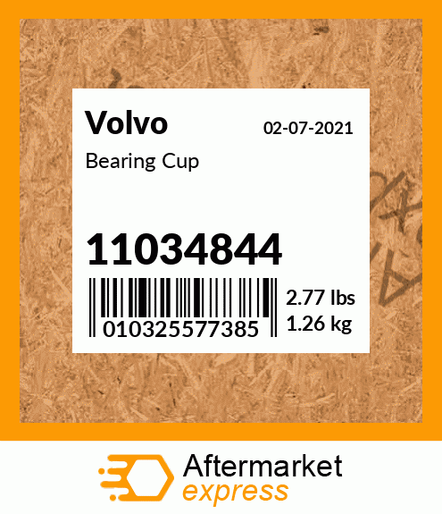 Spare part 11034844 + Bearing Cup