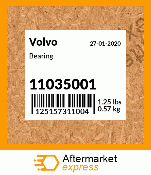 Spare part 11035001 + Bearing