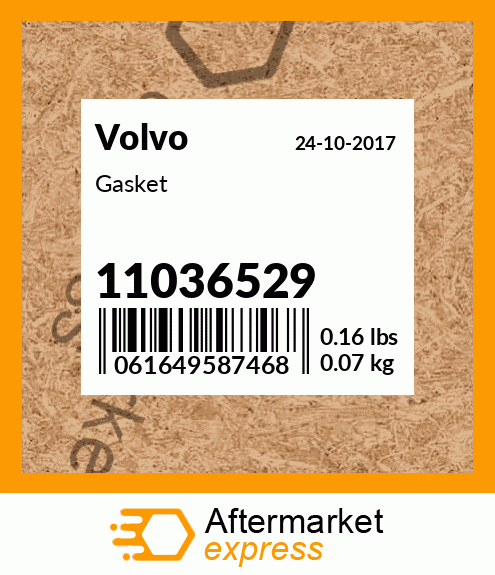 Spare part 11036529 + Gasket