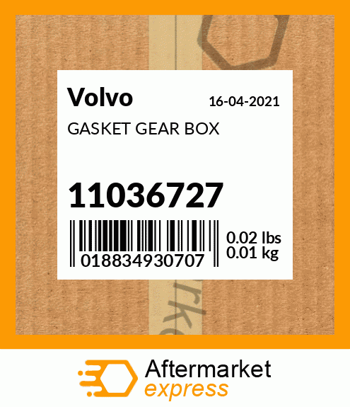 Spare part 11036727 + GASKET GEAR BOX