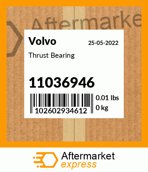 Spare part 11036946 + Thrust Bearing