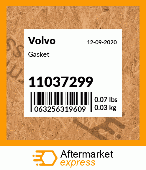 Spare part 11037299 + Gasket