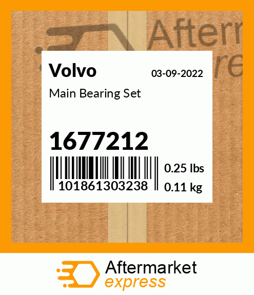 Spare part 1677212 + Main Bearing Set