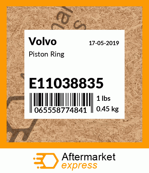 Spare part E11038835 + Piston Ring