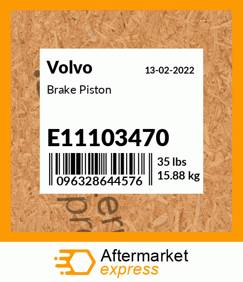 Spare part E11103470 + Brake Piston