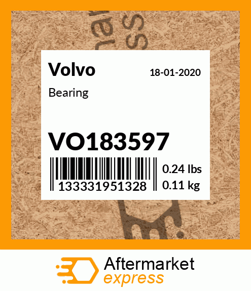 Spare part VO183597 + Bearing