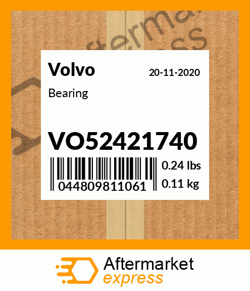 Spare part VO52421740 + Bearing