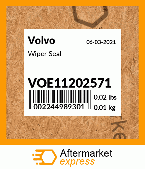 Spare part VOE11202571 + Wiper Seal