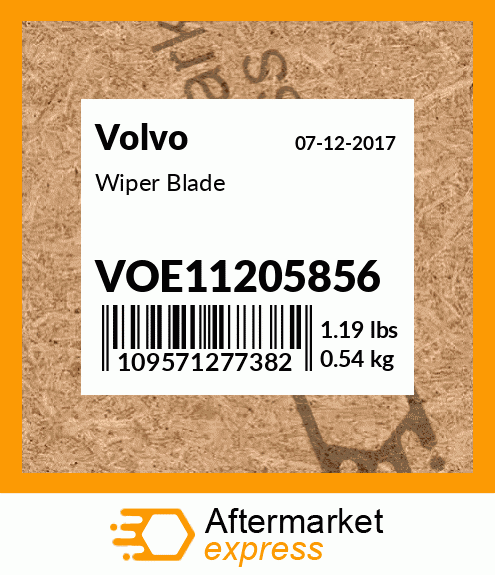 Spare part VOE11205856 + Wiper Blade