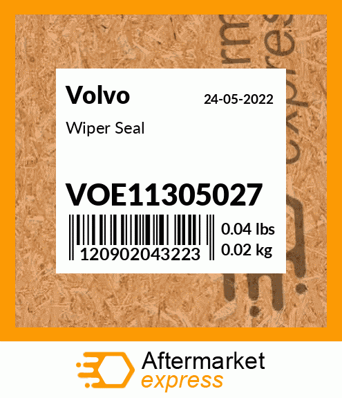 Spare part VOE11305027 + Wiper Seal