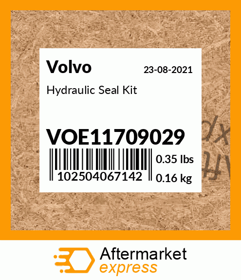 Spare part VOE11709029 + Hydraulic Seal Kit